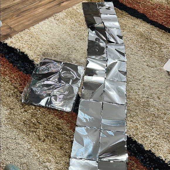 Reflective Silver Foil Sheet Backdrop - Think Disco Backdrop - Picture 6 of 7
